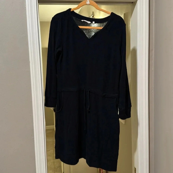 Soft Surroundings soft fleece drawstring dress size XS - Picture 1 of 4
